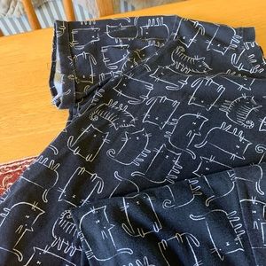 Cat Print Pajamas Set 🐱